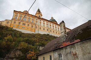 Melk, Blick auf das Stift von Sterngasse aus