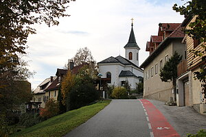 Rohr im Gebirge, Pfarrkirche hl. Ulrich, Saalkirche, errichtet 1878/79