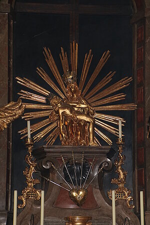 St. Pölten, Dom Mariae Himmelfahrt, Marienaltar, Pietà 1. Hälfte 17. Jh.