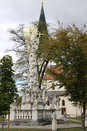 Laa an der Thaya, Dreifaltigkeitssäule, Rochus Mayrhofer, 1710 bzw. 1739