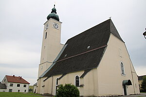 Ruprechtshofen, Pfarrkirche hl. Nikolaus, spätgotische Staffelkirche mit Chor, Ende 13. Jahrhundert