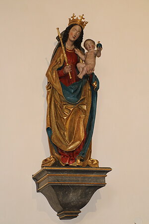 Zell Markt, Pfarrkirche hl. Florian, spätgotische Madonna, um 1520