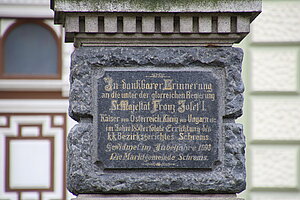 Schrems, Denkmal für Kaiser Franz Joseph I., 1898