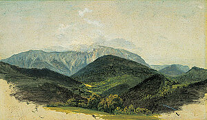 Friedrich Gauermann, Blick gegen den Schneeberg, um 1825/30