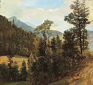 F. Gauermann, Landschaft bei Miesenbach, 1830