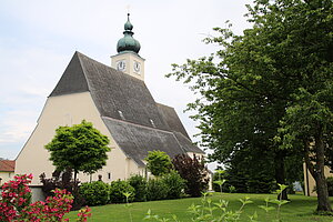 Ruprechtshofen, Pfarrkirche hl. Nikolaus, spätgotische Staffelkirche mit Chor, Ende 13. Jahrhundert