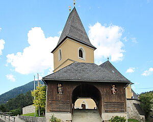 Hollenstein an der Ybbs, hölzerner Stiegenlaubenbau, sog. Kirlabn