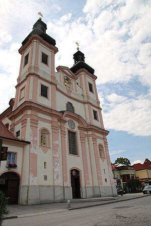 Maria Schutz, Pfarr- und Wallfahrtskirche, 1728 Baubeginn, 1738 Weihe