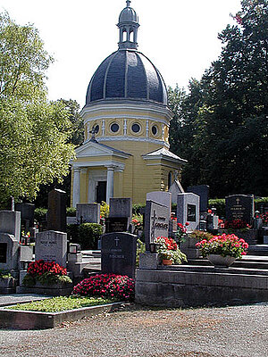 Mödling, Friedhof, Mausoleum der Familie Schüler