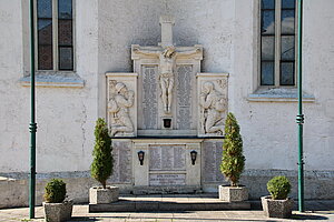 Lunz, Pfarrkirche Hl. Drei Könige, Denkmal für die Gefallenen, Josef Schagerl, 1932