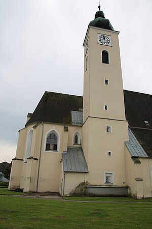 Ruprechtshofen, Pfarrkirche hl. Nikolaus, spätgotische Staffelkirche mit Chor, Ende 13. Jahrhundert