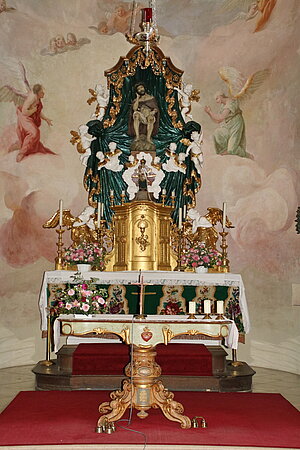 Thenneberg, Filialkirche zum Leidenden Heiland in der Dornau, Gnadenaltar, 1766 aufgestellt