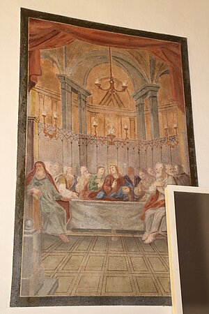 Groß-Gerungs, Pfarrkirche hl. Margareta, Fresken im Altarraum, Ende 18. Jh.,