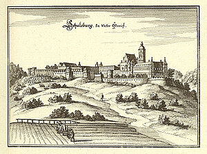 Schallaburg, Stich Merian, 1649