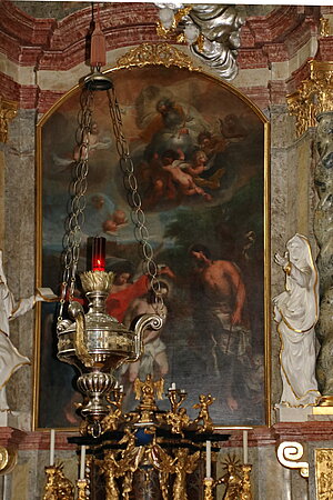 Kirchberg am Walde, Pfarrkirche hl. Johannes der Täufer, Hochaltar, um 1713