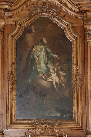 St. Wolfgang bei Weitra, Pfarrkirche St. Wolfgang, Glorie des hl. Nikolaus, Martin Johann Schmidt, 1768