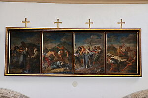 Sankt Georgen am Reith, Pfarrkirche hl. Georg, Kreuzwegbilder, Ende 18. Jh.