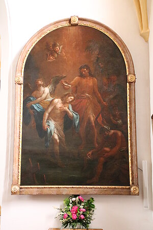 St. Johann in Engstetten, Pfarrkirche hl. Johannes der Täufer, ehem. Hochaltarbild, Martin Johann Schmidt, 1792