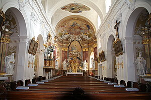 Tulln, ehem. Minoritenkirche - Kirche hl. Johannes Nepomuk, 1732-39 errichtet