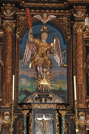 St. Michael am Bruckbach, Pfarrkirche hl. Michael, Hochaltar von 1631