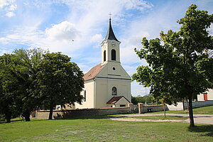 Groißenbrunn, Pfarrkirche hl. Ägydius, Baubeginn 1751 von Matthias Gerl