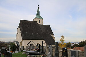 Tulbing, Pfarrkirche hl. Mauritius, spätgotische Wehrkirche, 1489