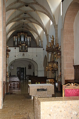 Neunkirchen, Pfarrkirche Mariae Himmelfahrt, Bau ab 12. Jh., Gewölbe Ende 15./Anf. 16. Jh.