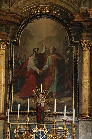 Thaya, Pfarrkirche hll. Petrus und Paulus, Hochaltarbild von Johann Höfel, 1831