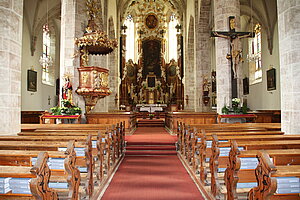 Kilb, Pfarrkirche Hll. Simon und Judas, Inneres der Pfarrkirche