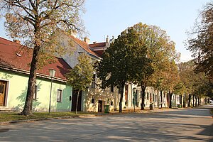 Hohenruppersdorf, östlicher Abschnitt des Marktplatzes