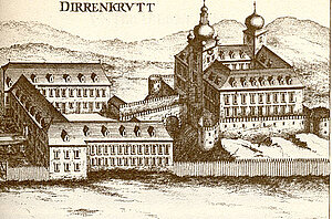 Dürnkrut, Kupferstich von Georg Matthäus Vischer, aus: Topographia Archiducatus Austriae Inferioris Modernae, 1672