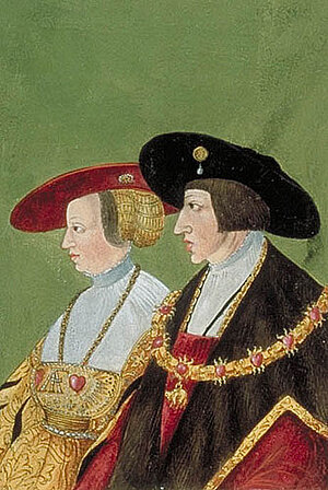 Ferdinand I. und Anna, Becksches Porträtbuch, vor 1596, KHM Wien