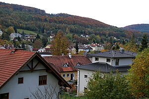Tullnerbach, Blick über den Markt