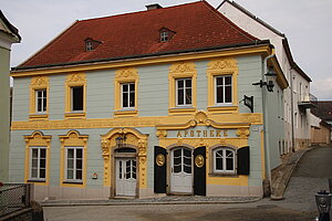 Weitra, Auhofgasse Nr. 125: neobarocke Fassade, um 1900