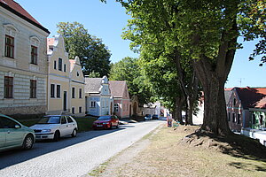 Drosendorf, Nordseite des Hauptplatzes