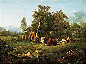 F. Gauermann, Mittagsrast, 1825