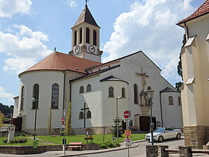 Eichgraben, sog. Wienerwalddom - Herz Jesu Friedenskirche, erbaut 1948-51 nach Plänen von Josef Friedl