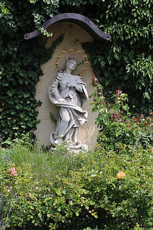 Purkersdorf, Marienstatue von der Wand der Pragermühle