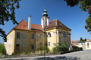 Mannersdorf, Fabriksgasse 1, "Perlmooser Hof", urspr. Wildbad, 1786 Einrichtung der Leon'schen Drahtzugfabrik