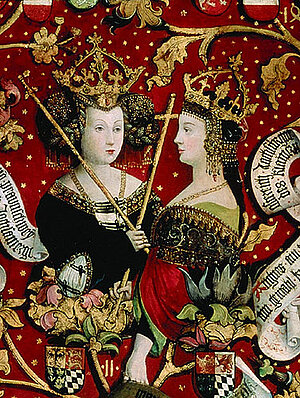 Babenberger Stammbaum, Gertrud und Theodora Komnena, Gemahlinnen Markgraf/Herzog Heinrichs II.