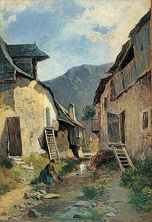 Munsch, Die Bachgasse in Weißenkirchen