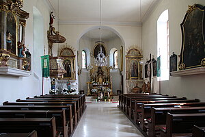 St. Corona am Schöpfl, Pfarr- und Wallfahrtskirche, Blick Richtung Hochaltar