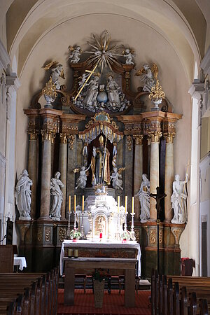 Drosendorf, Hochaltar der Marktkirche, Mitte 18. Jh.