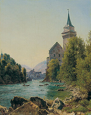 Jakob Alt, Blick auf Schloss Waidhofen an Ybbs