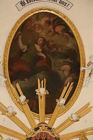 St. Corona am Schöpfl, Pfarr- und Wallfahrtskirche, Marienbild über Hochaltar