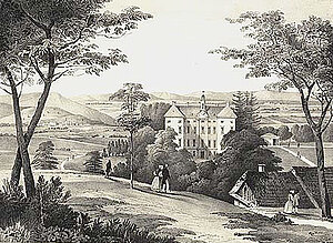 Schloss Vöslau, Lithografie, Norbert Bittner, 1818/21