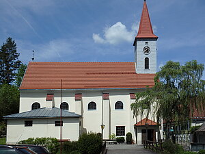 Hohenberg, Pfarrkirche hl. Jakobus der Ältere, frühbarocke Saalkirche, um 1630