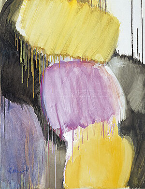 Christa Hauer, Ohne Titel, Öl/Leinen, 1961