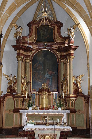 Traismauer, Pfarrkirche hl. Rupert, Hochaltar, 1741