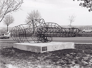 Skulptur am Aussichtspunkt Poysdorf-Wetzelsdorf